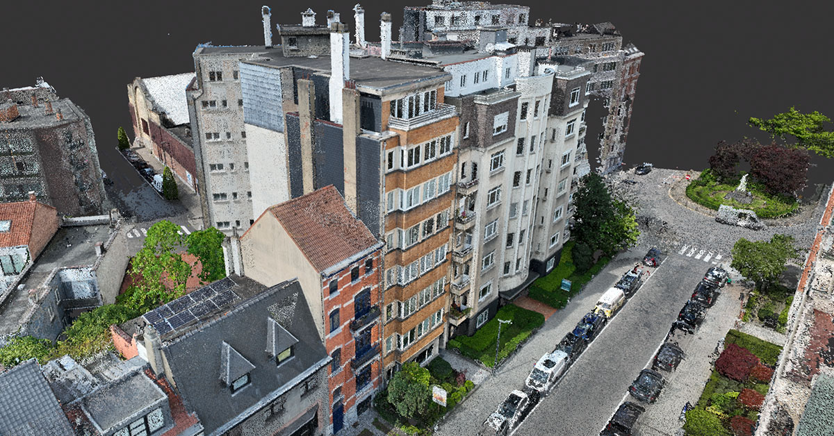 3D-drone scan — ½ dag op locatie